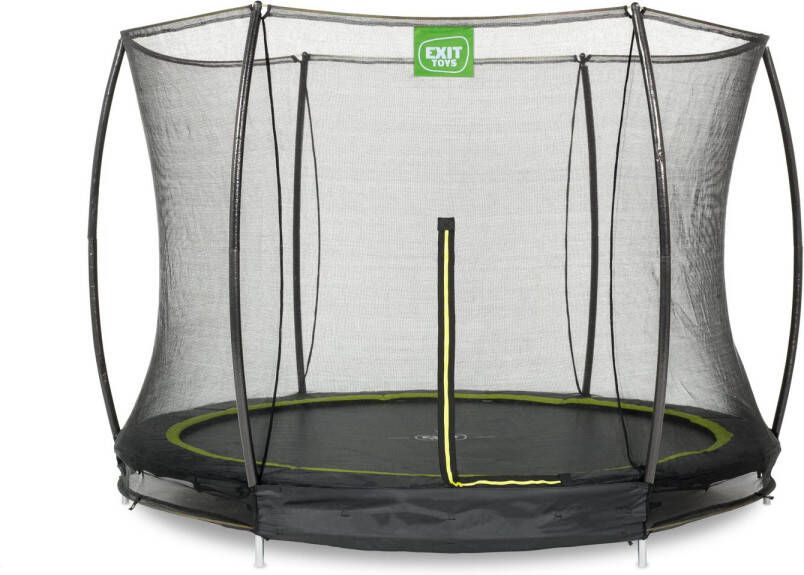 EXIT Toys Exit Silhouette Inground Trampoline Ø305cm Met Veiligheidsnet Zwart