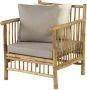 Exotan Bamboo Loungestoel Incl Kussens Bamboo 86x72x80 - Thumbnail 2