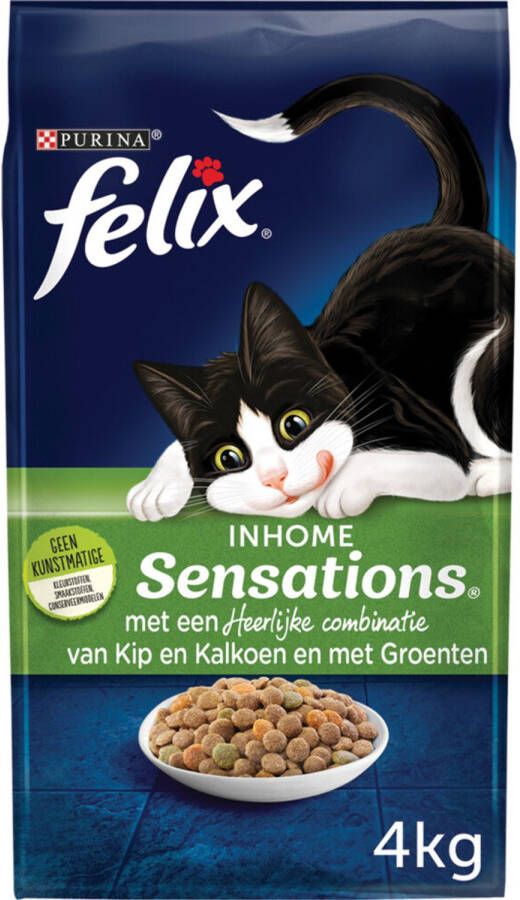 Felix Kattenvoer Inhome Sensations 4 X 4 Kg Voordeelverpakking