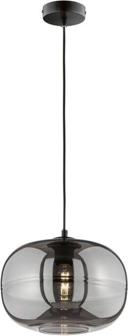 FISCHER&HONSEL Fischer & Honsel Hanglamp Gerookt Glas ⌀30cm E27 60w