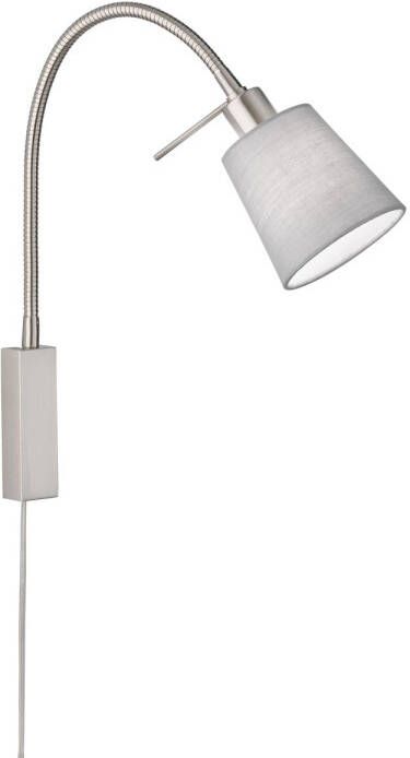 FISCHER&HONSEL Fischer & Honsel Wandlamp Lichtgrijs E14 10w