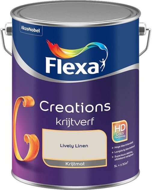 Flexa Creations Muurverf Krijt Lively Linen Kleur van het Jaar 2025 5L