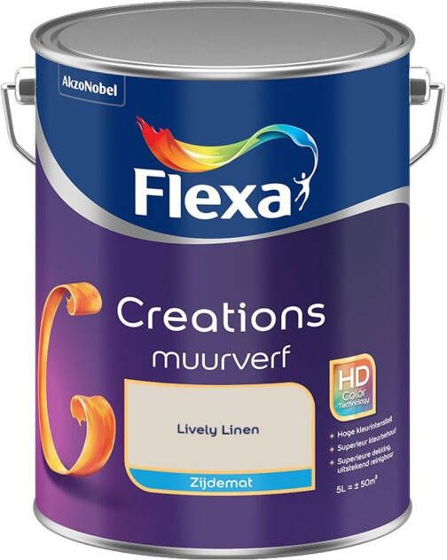 Flexa Creations Muurverf Zijdemat Lively Linen Kleur van het Jaar 2025 5L