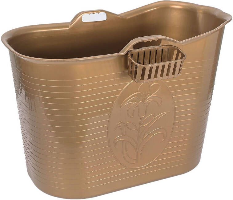 FlinQ Bath Bucket 1.0 Badkuip Zitbad 185l Goud