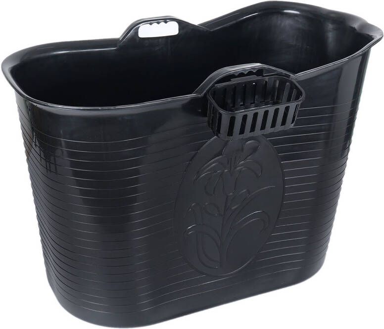 FlinQ Bath Bucket 1.0 Badkuip Zitbad 185l Zwart