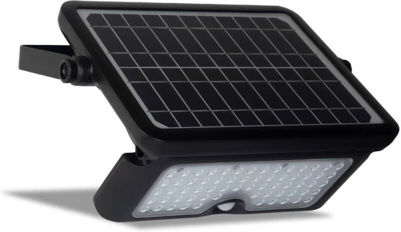 FlinQ Floodlicht- Solar Wandlamp Solar Tuinverlichting Bewegingssensor -10w Zwart