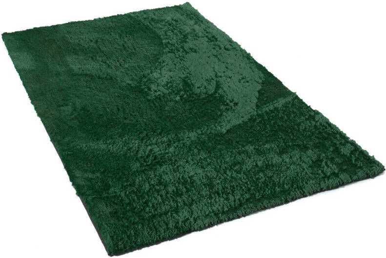 Flycarpets Curacao Shaggy Vloerkleed Groen Hoogpolig Tapijt 120x170 Cm