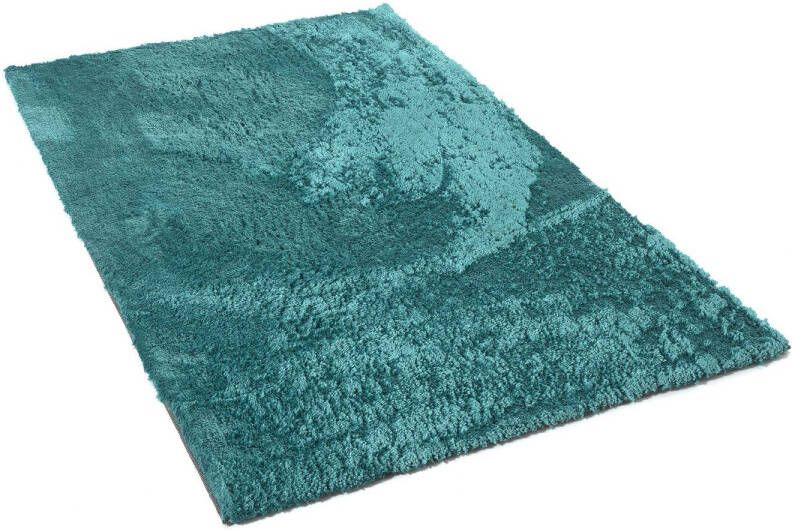 Flycarpets Curacao Shaggy Vloerkleed Petrol Hoogpolig Tapijt 120x170 Cm