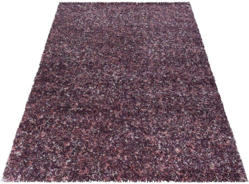 Flycarpets Hoogpolig Vloerkleed Lorium Gemeleerd Roze paars crème 120 X 170 Cm