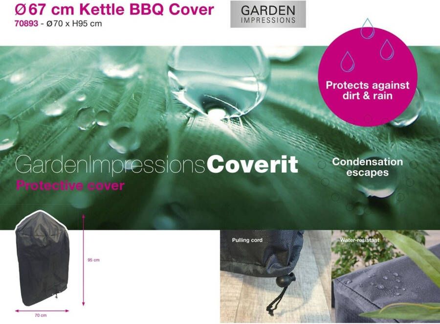 Garden Impressions Coverit Bol BBQ beschermhoes 67cm Ã˜70xH95 - Foto 2