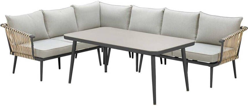 Garden Impressions Lounge Dining Set Ralph Natural Rotan 5-delig