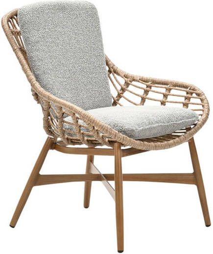 Garden Impressions Castello lounge fauteuil light teak look natural merino sand