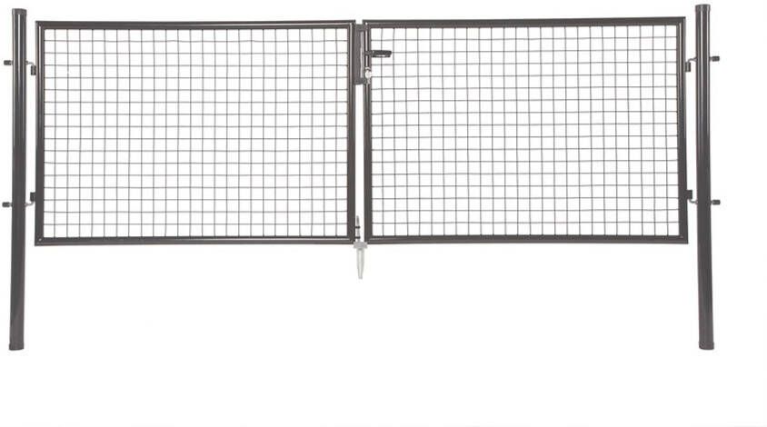 Giardino Dubbele Poort Antraciet H 200 X 2 X L 150cm