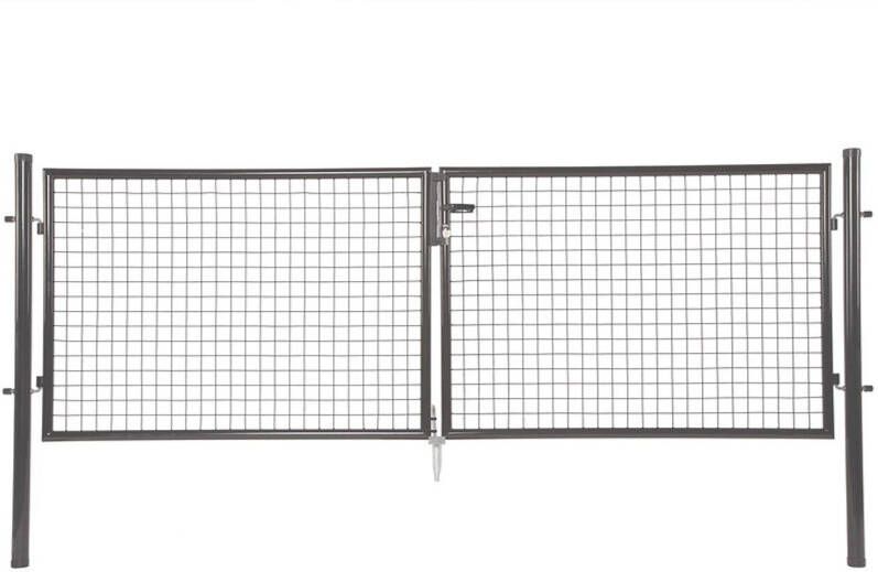 Giardino Dubbele Poort Antraciet H 200 X 2 X L 150cm