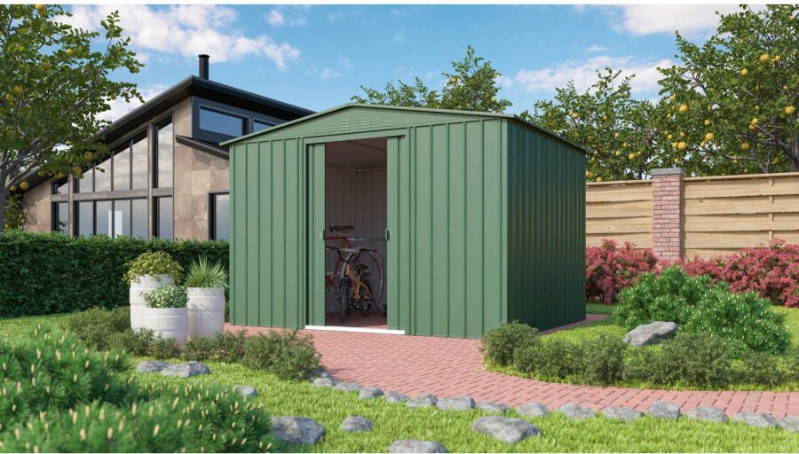 Globel Tuinhuis Dream 1010 Plaatstaal Jade 295x299cm