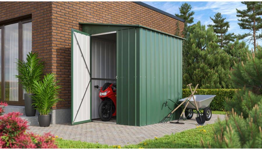 Globel Tuinhuis Lean To 56 Plaatstaal Jade 155x180x203cm