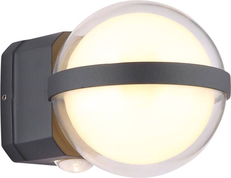 Globo Buitenlamp Illi Led Aluminium Antraciet 1x Led