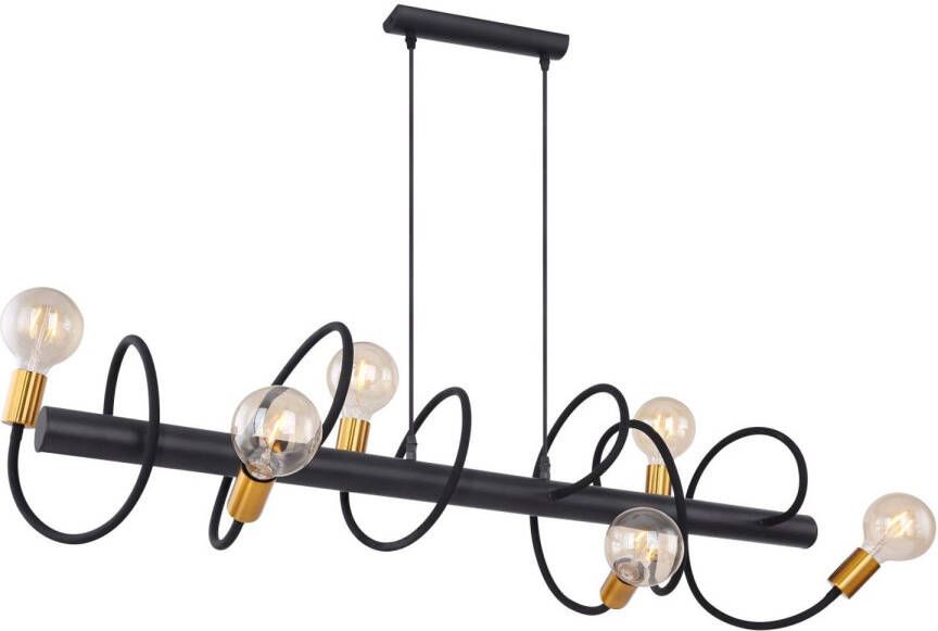 Globo Hanglamp Eddy Metaal Goud 6x E27