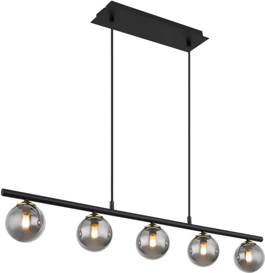 Globo Hanglamp Jorge Metaal Zwart 5x G9