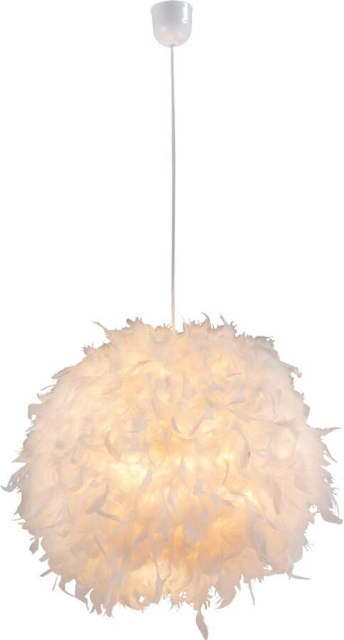 Globo Hanglamp Katunga Plastic Wit 1x E27