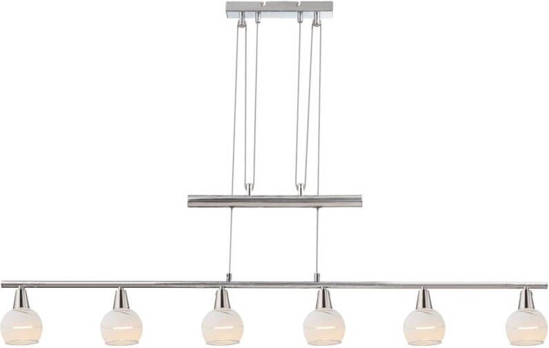 Globo Hanglamp Olli Led Metaal Nikkel 6x E14 Led