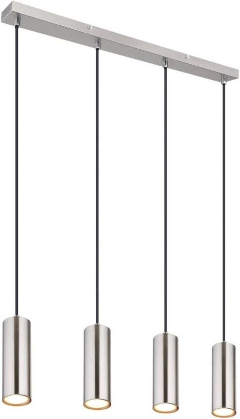 Globo Hanglamp Robby Metaal Nikkel 4x Gu10