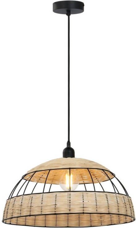 Globo Hanglamp Strahler Metaal Zwart 1x E27