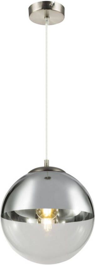 Globo Hanglamp Varus Metaal Nikkel 1x E27