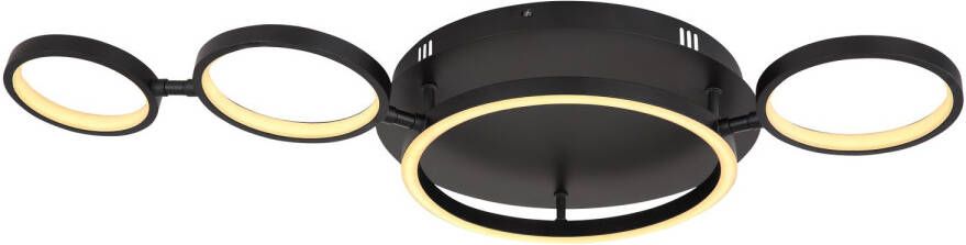 Globo Plafondlamp Antonius Led Metaal Zwart 1x Led