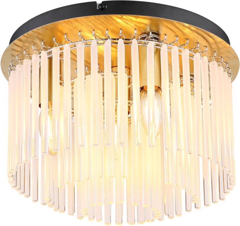 Globo Plafondlamp Gorley Metaal Goud 5x E14