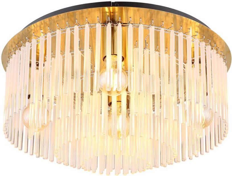 Globo Plafondlamp Gorley Metaal Goud 5x E27