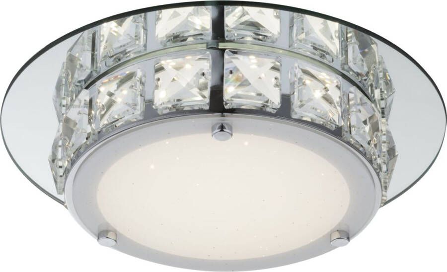 Globo Plafondlamp Margo Led Metaal Verchroomd 1x Led