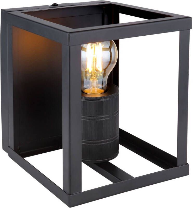 Globo Wandlamp Hagar Metaal Zwart 1x E27