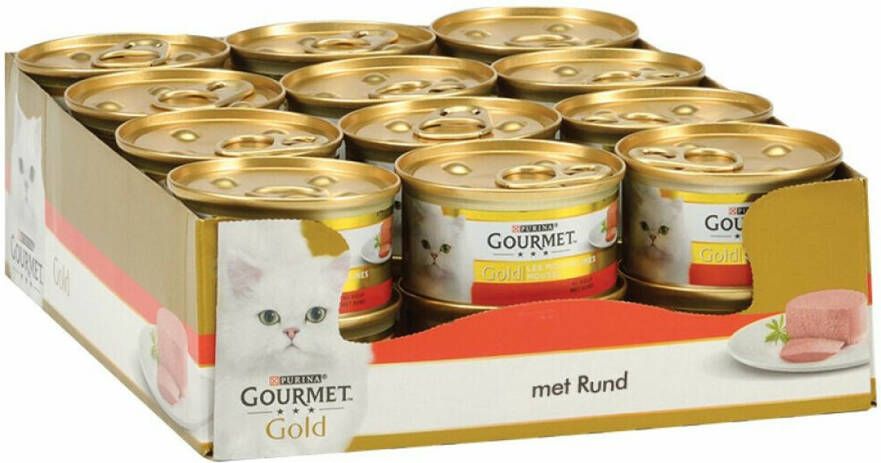 Gourmet Gold Mousse Rund 24 X 85 Gr Voordeelverpakking