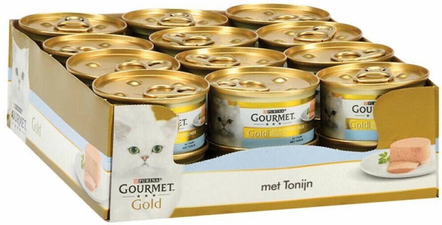 Gourmet Gold Mousse Tonijn 24 X 85 Gr Voordeelverpakking