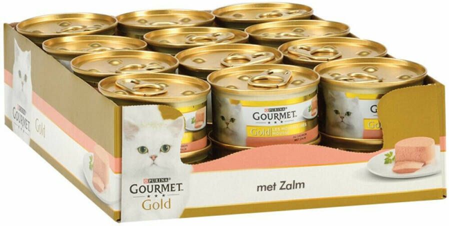 Gourmet Gold Mousse Zalm 24 X 85 Gr Voordeelverpakking