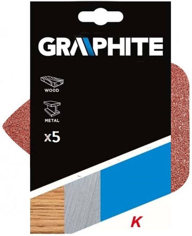 Graphite Schuurpapier Multi delta K40 100x140mm (5 St.)