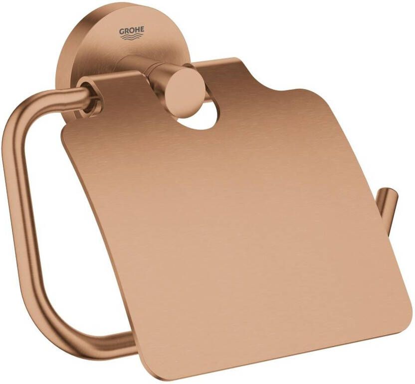 GROHE Essentials Toiletrolhouder met deksel sunset gold (mat brons) 40367DL1