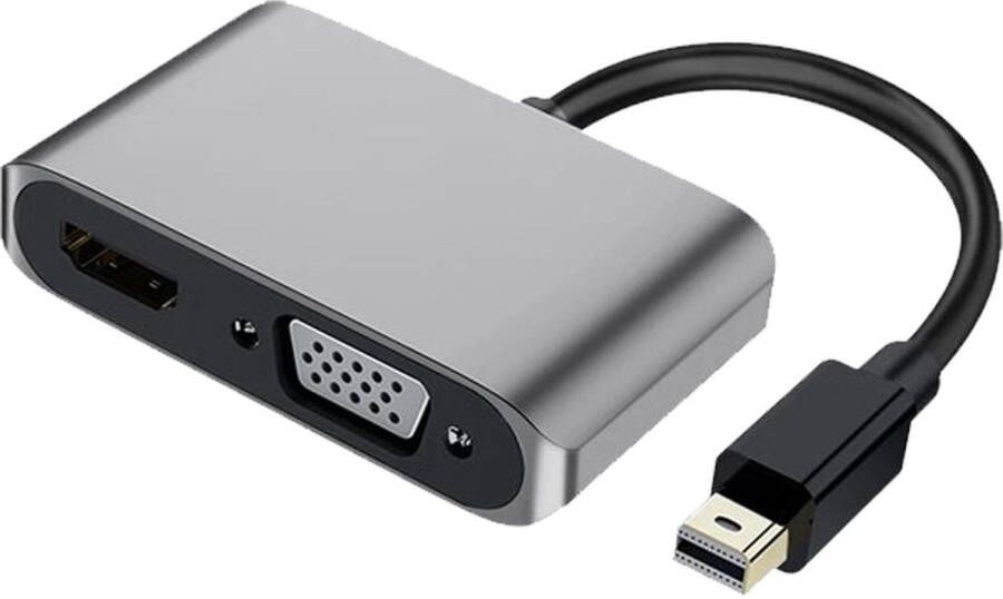 Hagibis Externe Videokaart Mini Displayport Naar Hdmi+vga Converter