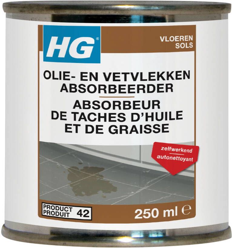 HG Olie- En Vetvlekken Absorbeerder Tegels En Natuursteen N°42 250ml