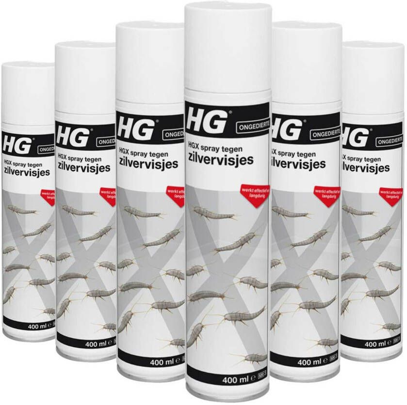 HG X Tegen Zilvervisjes 6 X 400 Ml Voordeelverpakking