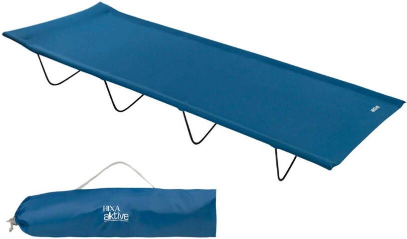 HIXA Aktive Veldbed Kampeerbed Stretcher 1 Persoons Blauw 180x60x18cm Pvc