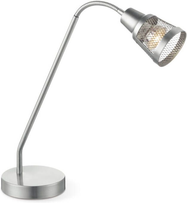 Light depot Tafellamp Solo Bureaulamp Mat staal Industrieel GU10 fitting