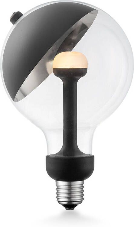 Home sweet Home Dimbare Led Lamp Sphere Zwart-zilver G120 E27 5w 400lm