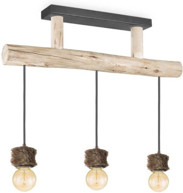 Home sweet Home Hanglamp Furdy Hout 60x60x131cm