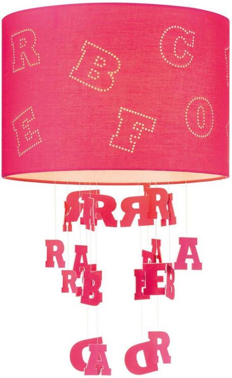 Home sweet Home Lampenkap Kids Letters Rood B:30xd:30xh:20cm