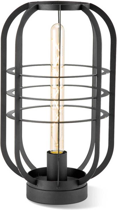 Home sweet Home Moderne Tafellamp Nero Zwart 24 24 40cm Bedlampje