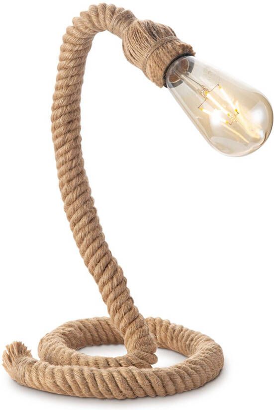 Home Sweet Home Landelijke tafellamp Pier Rope 20 20 35cm bedlampje geschikt voor E27 LED lichtbron