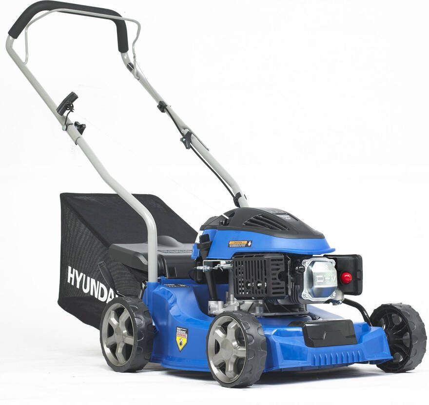 Hyundai benzine grasmaaier 79 8 cc tot +- 600m2 lage verbruikskosten zes instelbare maaihoogtes incl. opvangzak van 40 liter