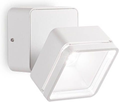 Ideal Lux Omega Square Wandlamp Metaal Led Wit